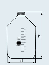 10000 ml, DURAN®GLS 80 productie fles